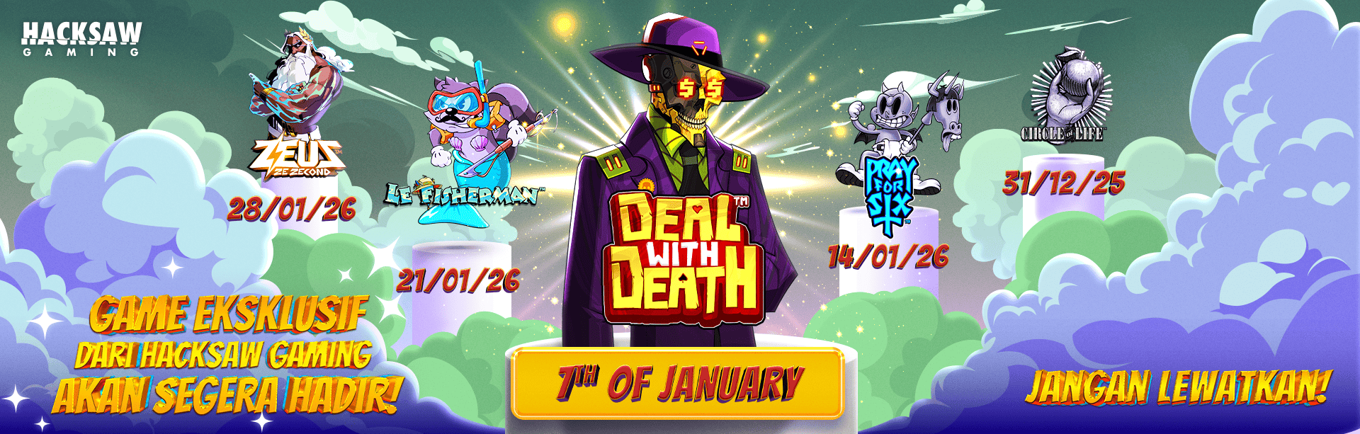 BANNER PROMO HACKSAW: GAME DEAL WITH DEATH